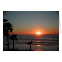 San Diego Sunset at Pacific Beach Greeting Cards