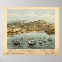 San Francisco, 1847 (Bosqui) BigMapBlog.com Posters