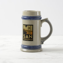 San Francisco Art Deco Travel Poster Mug