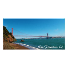 San Francisco Bay Card Personalized Photo Card