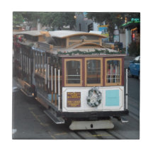 San Francisco Cable Car Ceramic Tiles