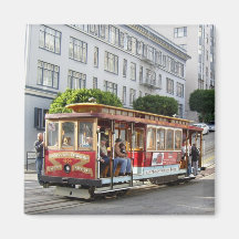 San Francisco Cable Car Fridge Magnets