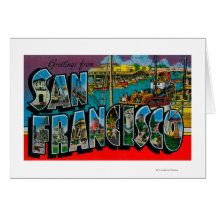 San Francisco, CaliforniaLarge Letter Scenes Greeting Card