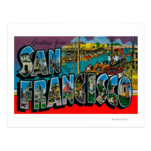 San Francisco, CaliforniaLarge Letter Scenes Postcard