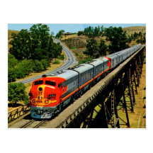 San Francisco Chief Train en Route Vintage Postcard
