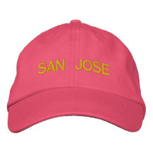 San Jose Cap Embroidered Baseball Caps