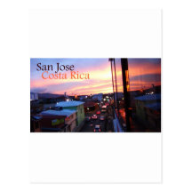 San Jose Costa Rica Sunset Post Cards