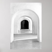 San Juan Puerto Rico  fort  Black 3864-B Print