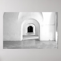 San Juan Puerto Rico  fort  Black   3865-B Posters