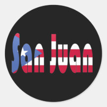 San Juan, Puerto Rico Round Sticker
