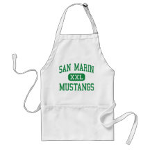 San Marin - Mustangs - High - Novato California Apron