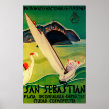 San Sebastian Vintage PosterEurope