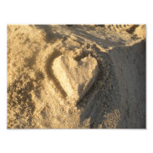 Sand Heart Photo Print