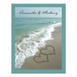 Sand Hearts~ Beach Destination Wedding Invitation
