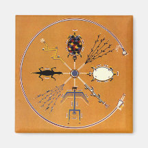 Sand Painting Fridge Magnets