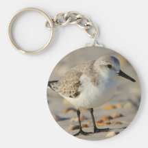Sand Piper and Seashells Keychains