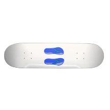 sandals blue beaded strap.png custom skateboard