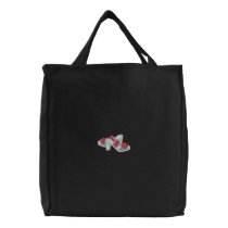 Sandals embroidered bags