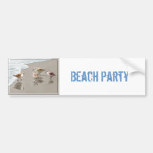 Sandpipers at the Shoreline Bumper Sticker