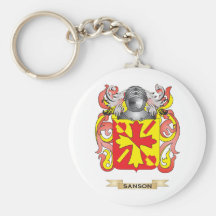 Sanson Coat of Arms (Family Crest) Keychains