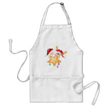 Santa and Rudy Star Apron
