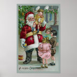"Santa and the Children" Poster