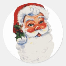 Santa baby! round sticker