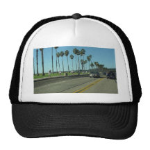 Santa Barbara Palmtrees Road Mesh Hats