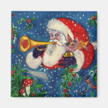 SANTA BUGLER REFRIGERATOR MAGNET