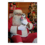 Santa & Chihuahua Greeting Card