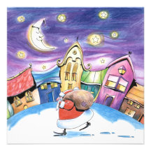 Santa Claus Card Invites