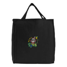 Santa Claus Embroidered Bag