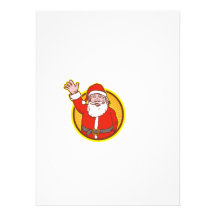 Santa Claus Father Christmas Cartoon Announcement