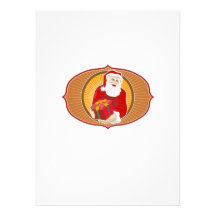 Santa Claus Father Christmas Retro Announcements