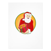 Santa Claus Father Christmas Retro Personalized Invites