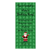 Santa claus gifts custom invites