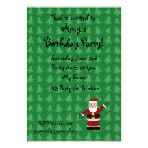 Santa claus gifts invitations