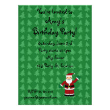 Santa claus gifts invite