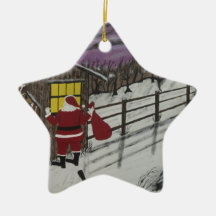 Santa Claus Is Watching Ornaments