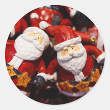 Santa Claus Novelty Gifts for Santa Collectors Round Sticker