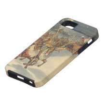 Santa Claus Reindeer Delivering Toys Christmas Eve iPhone 5 Cover