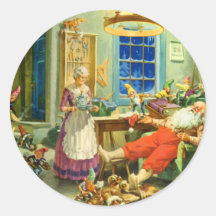 Santa Claus Returns Home to the North Pole Sticker