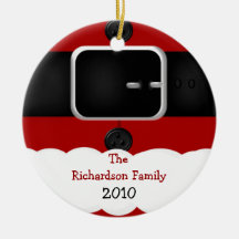 Santa Claus Suit Personalised Christmas Ornament