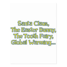 Santa Claus, The Easter Bunny, The Tooth Fairy, Gl Postcard