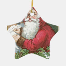 Santa Claus with Blue Eyes Ornament