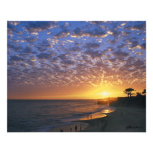 Santa Cruz Sunset Photographic Print