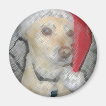 Santa Cutie Cartoon Magnet