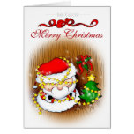 Santa Decorating Card