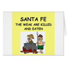 SANTA  FE GREETING CARD