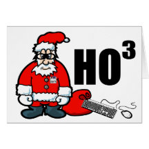 Santa Geek Greeting Cards